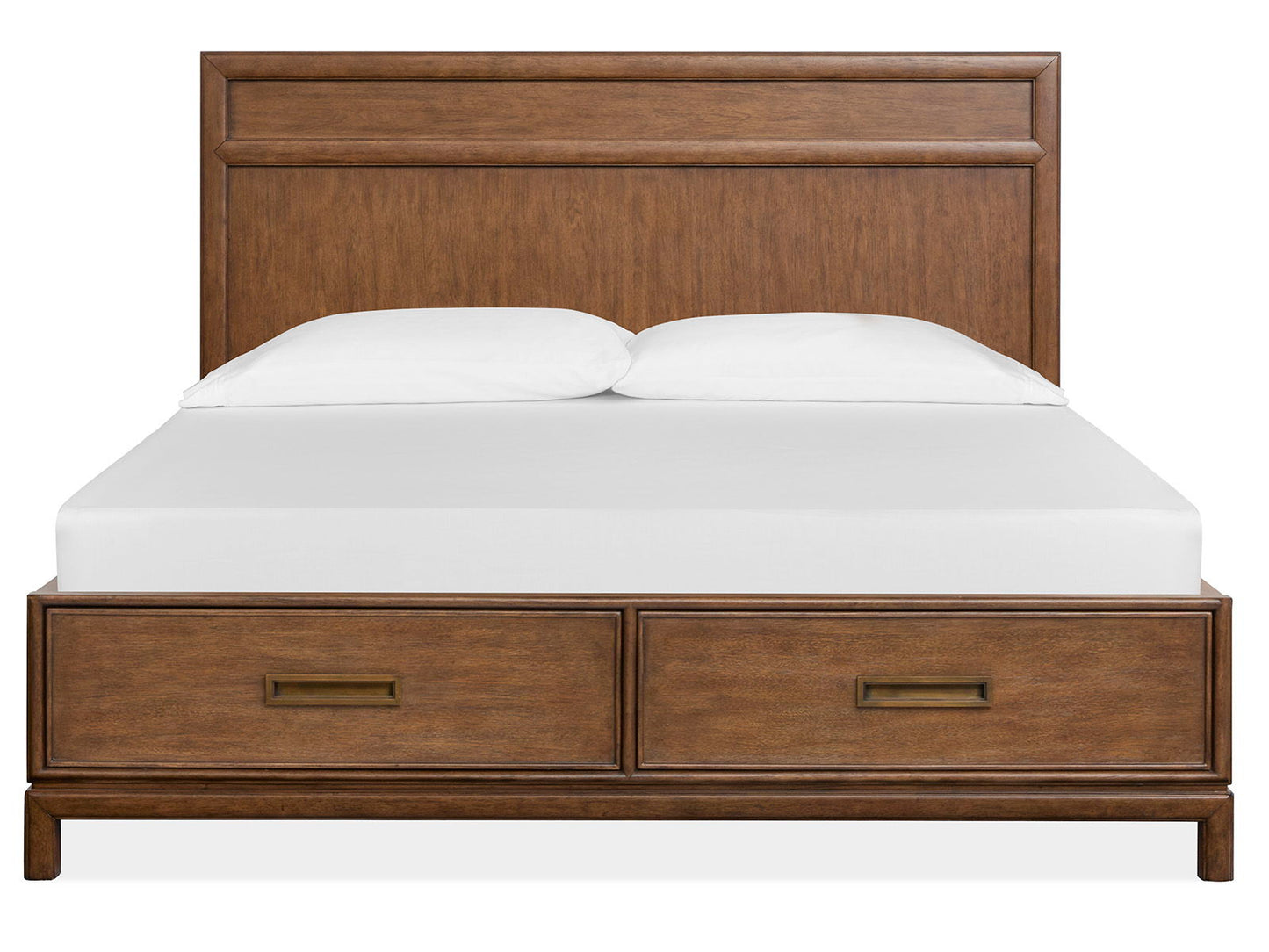Ridgefield - King Panel Bed Storage Footboard - Russet