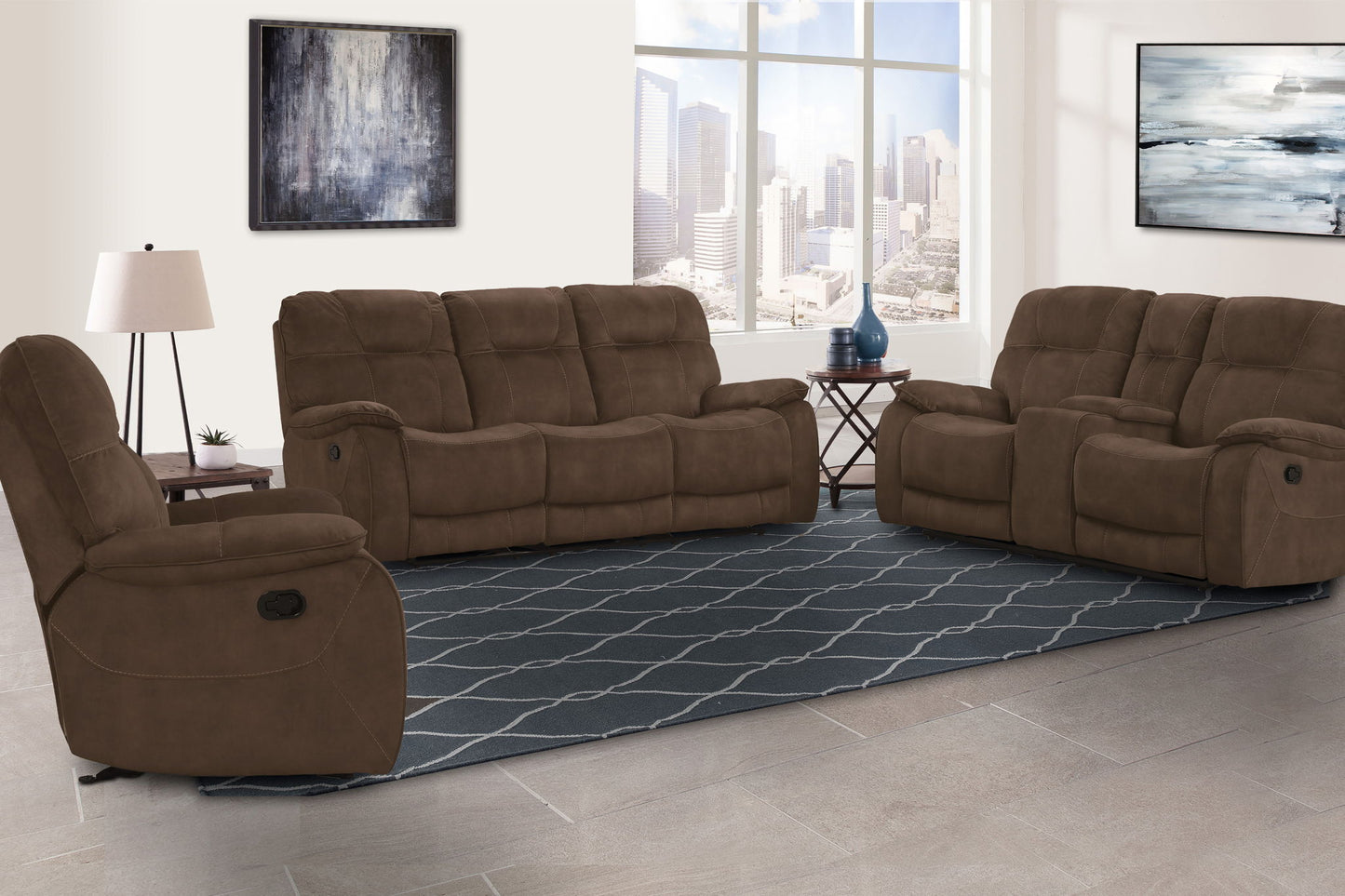 Cooper - Armless Chair - Shadow Brown