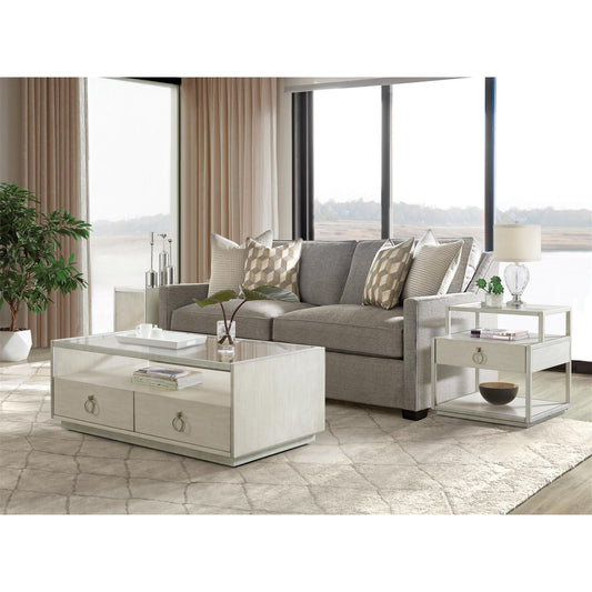 Maisie - Rectangular End Table - Champagne