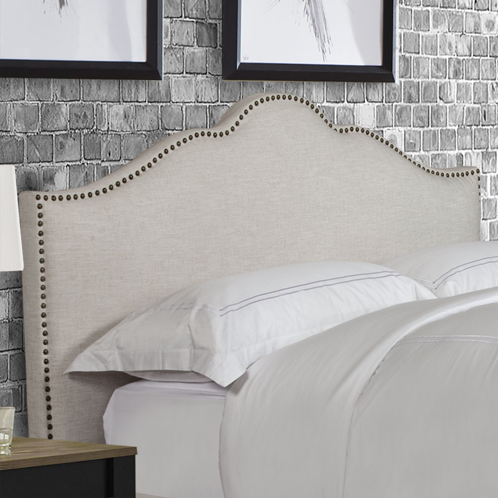 Jamie - King Headboard - Flour Natural