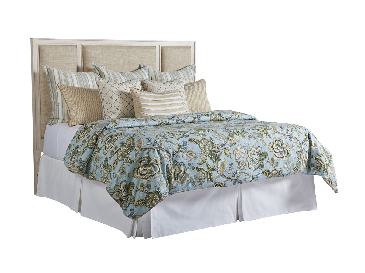 Newport - Crystal Cove Fabric Upholstered Panel Headboard 6/0 California King - Beige