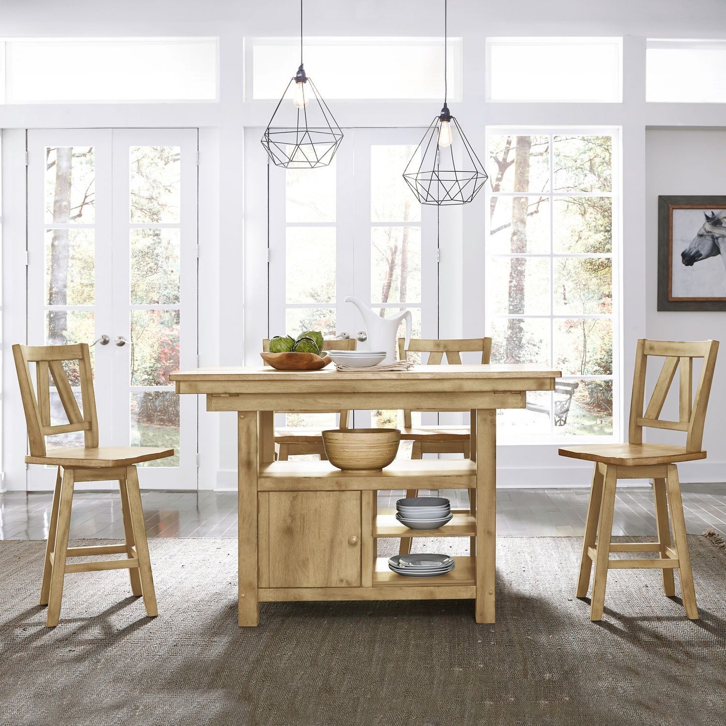 Lindsey Farm - Kitchen Island Base - Natural