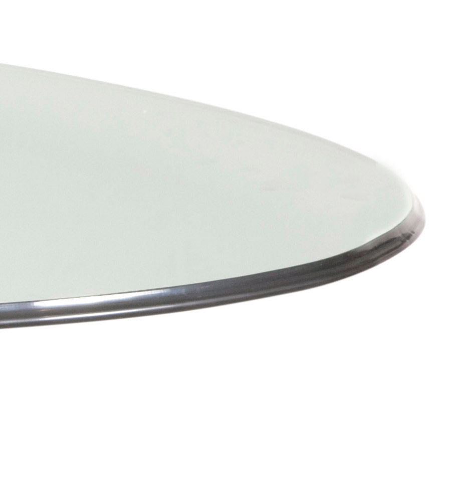 78" x 48" Oval Dining Top - Clear
