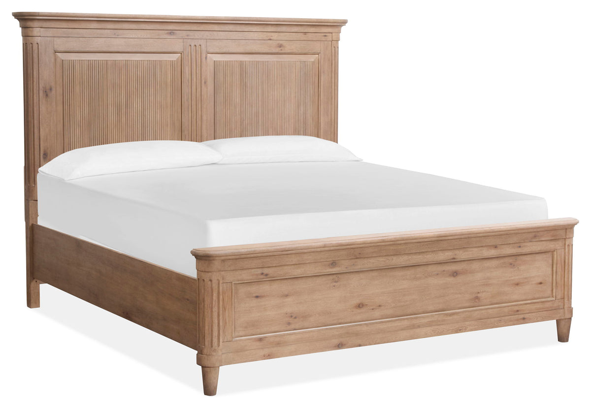 Harmony Heights - King Panel Bed Footboard - Belgium Wheat