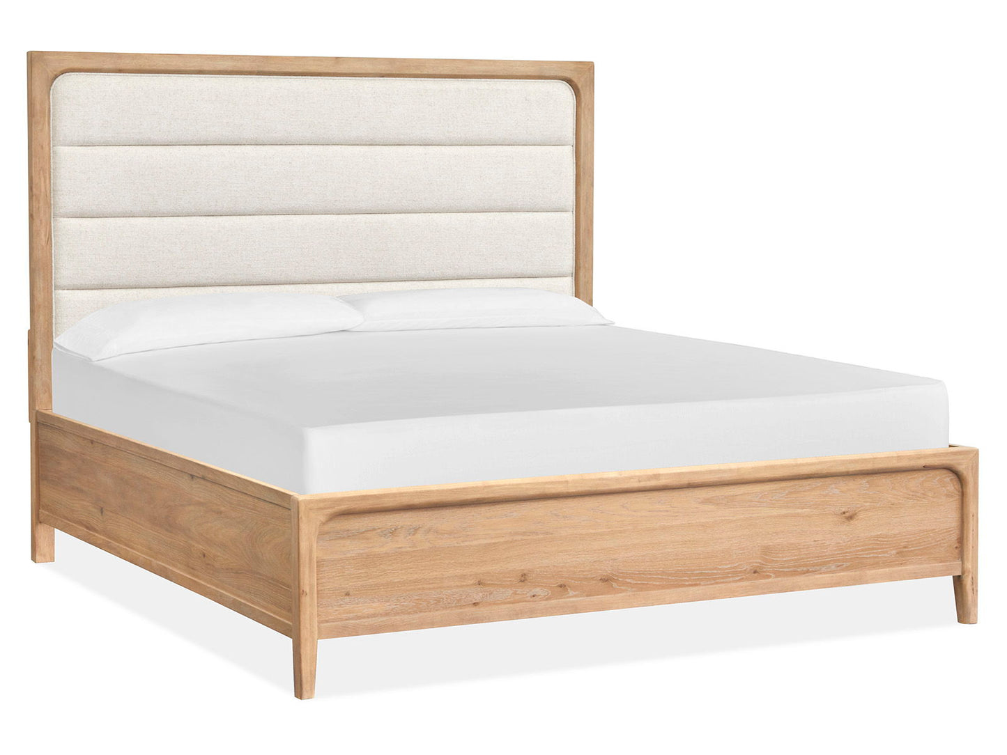 Somerset - California King Panel Bed Rails - Butternut and Omari Natural