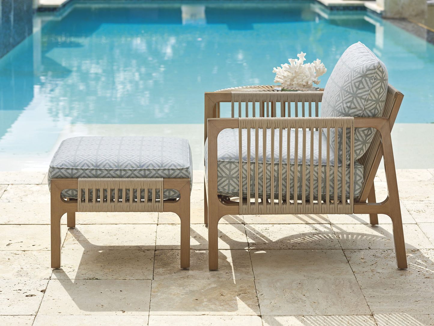 St Tropez - Ottoman - Light Brown