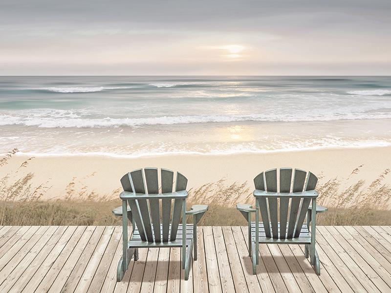 Boardwalk Sunset By Amber Sterling - Beige