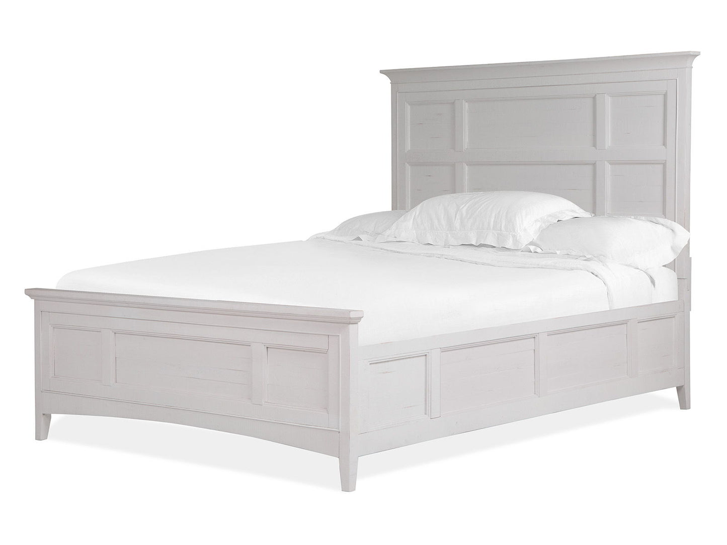Heron Cove - Queen / King Panel Bed Regular Rails - Chalk White