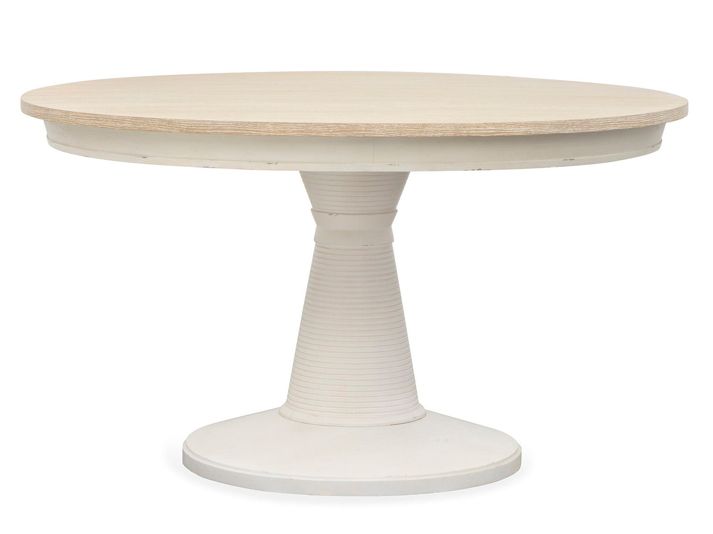Echo Isles - 54" Round Dining Table Base - Sea Pearl And Driftwood