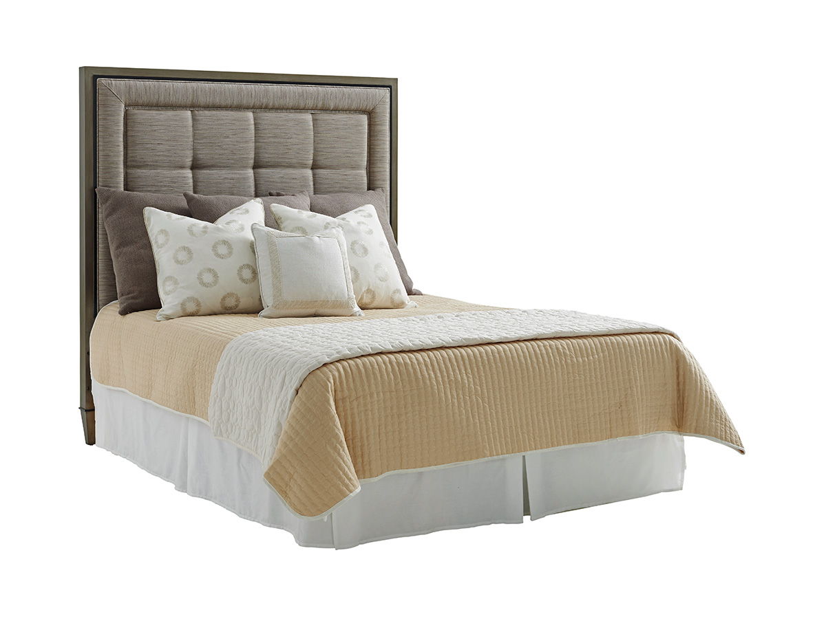 Ariana - St. Tropez Upholstered Panel Headboard 5/0 Queen - Dark Brown