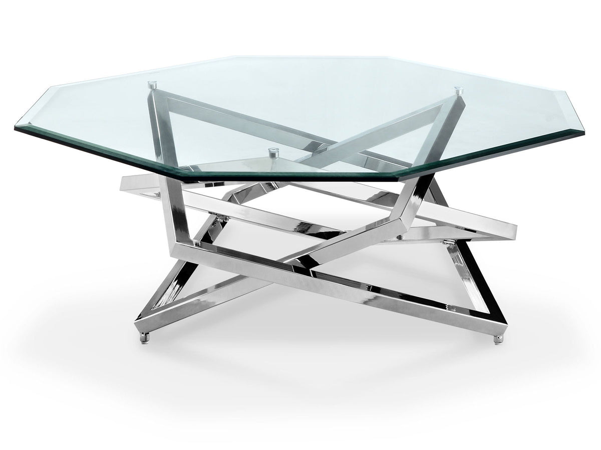 Lenox Square - Octagonal Cocktail Table Base - Chrome