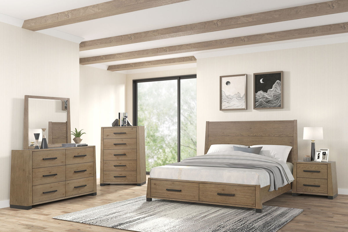 Viera - King / California King Headboard - Natural Oak