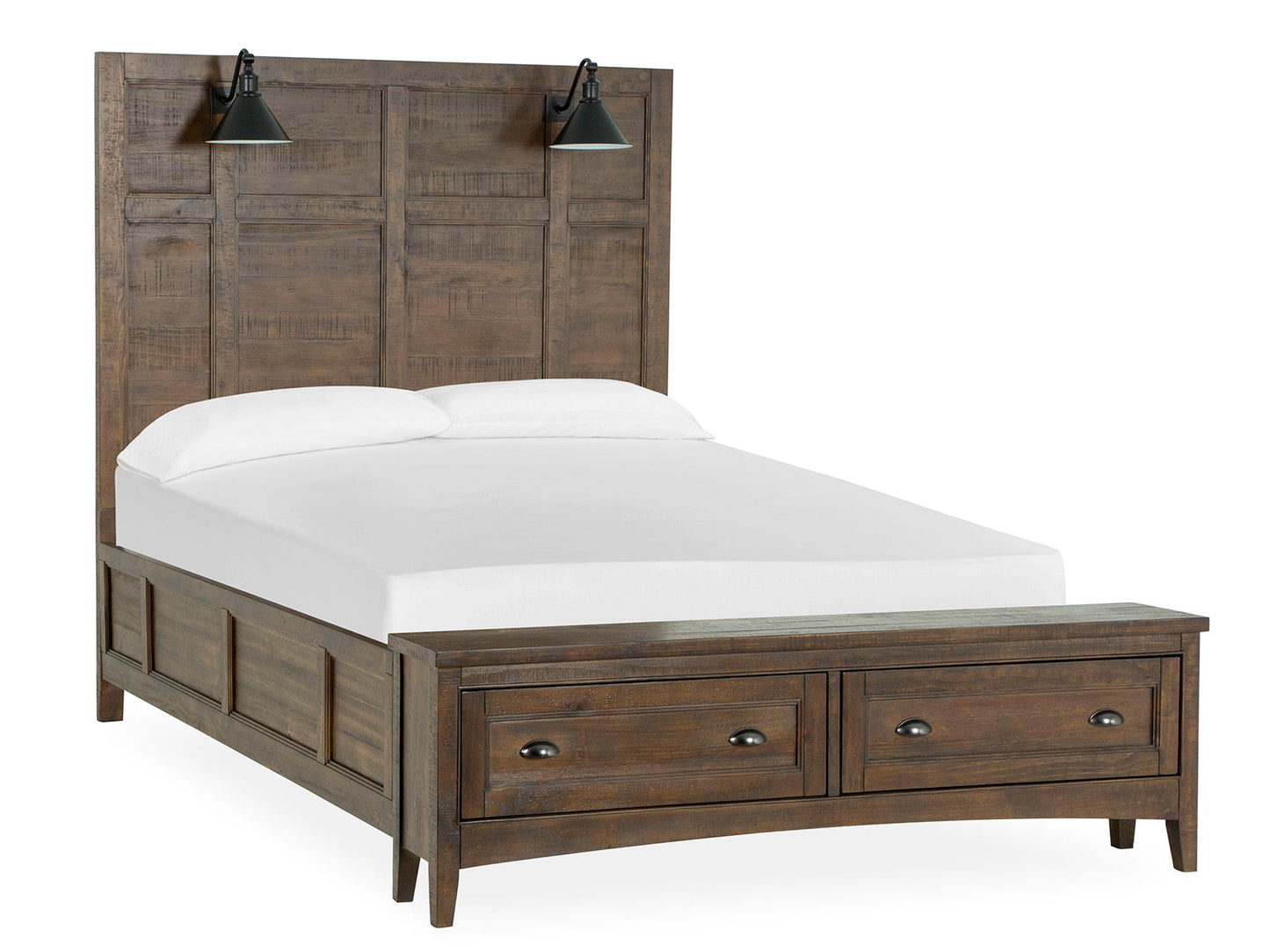 Bay Creek - Queen Panel Bed Storage Footboard - Toasted Nutmeg