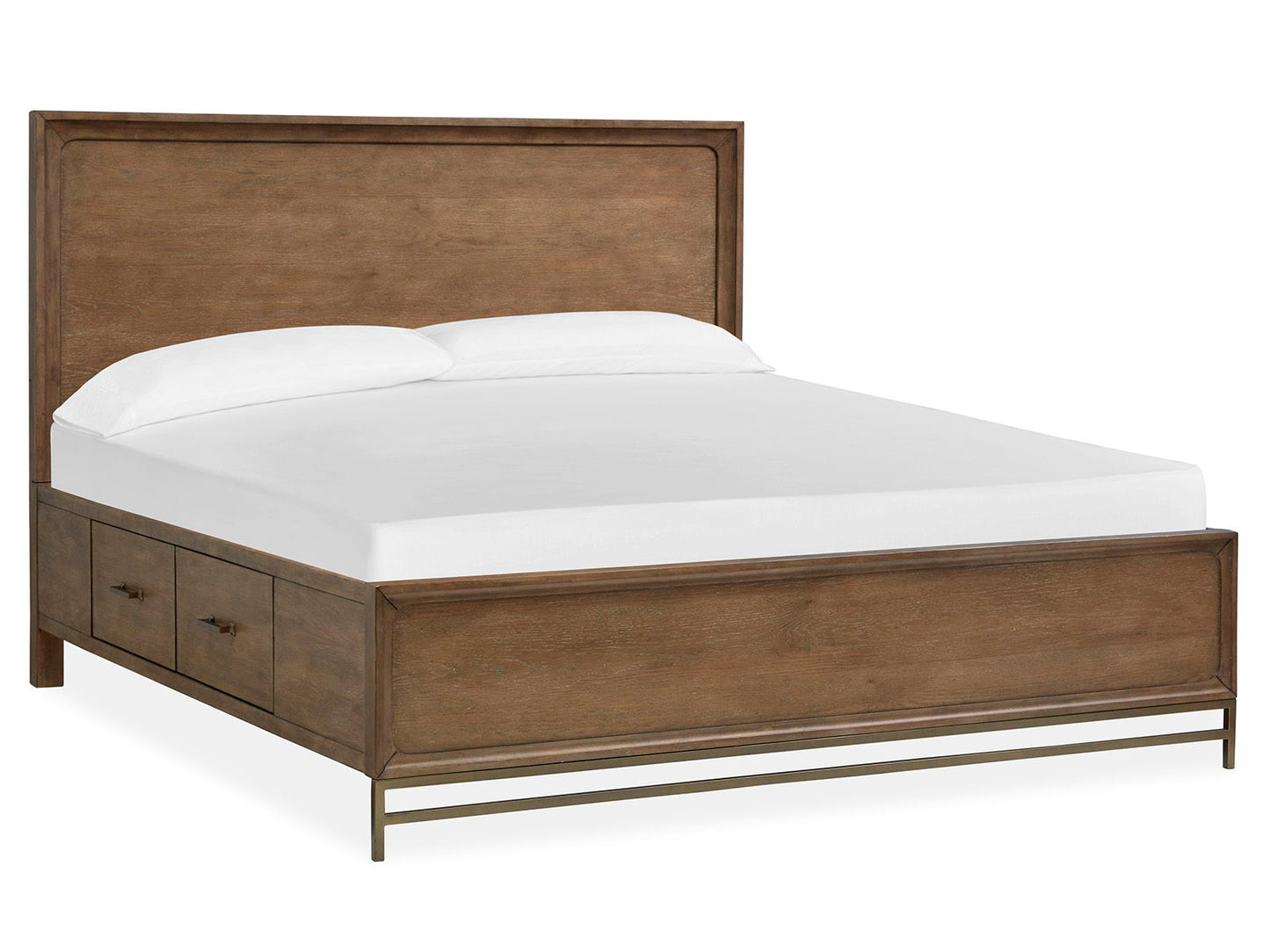 Lindon - King Panel Bed Footboard - Belgian Wheat