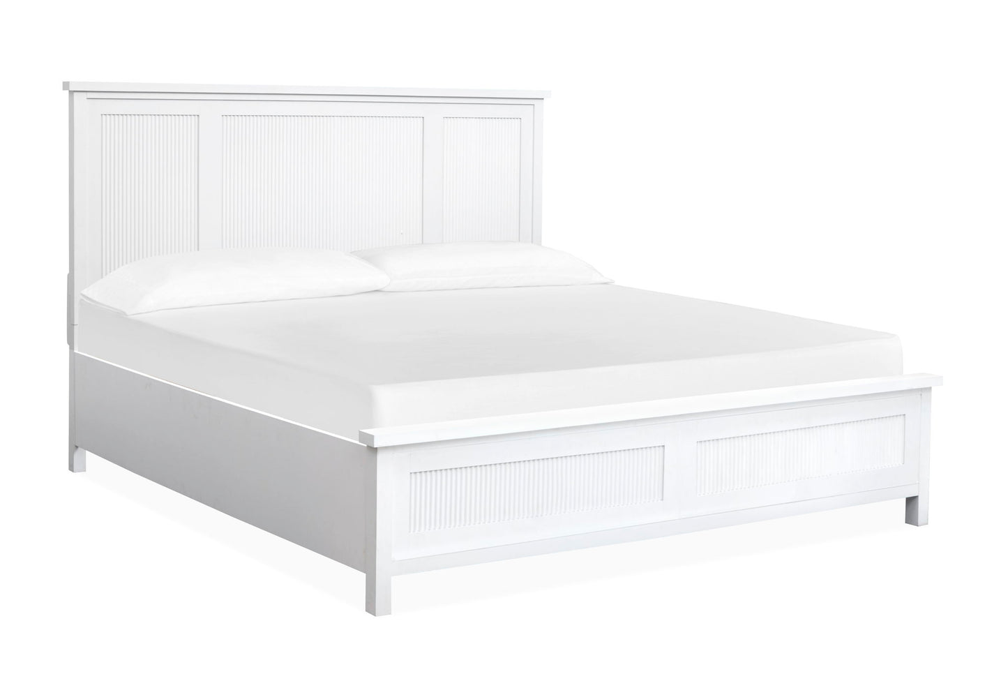 Windmill Harbour - Queen Panel Headboard - White Whisp And Sand