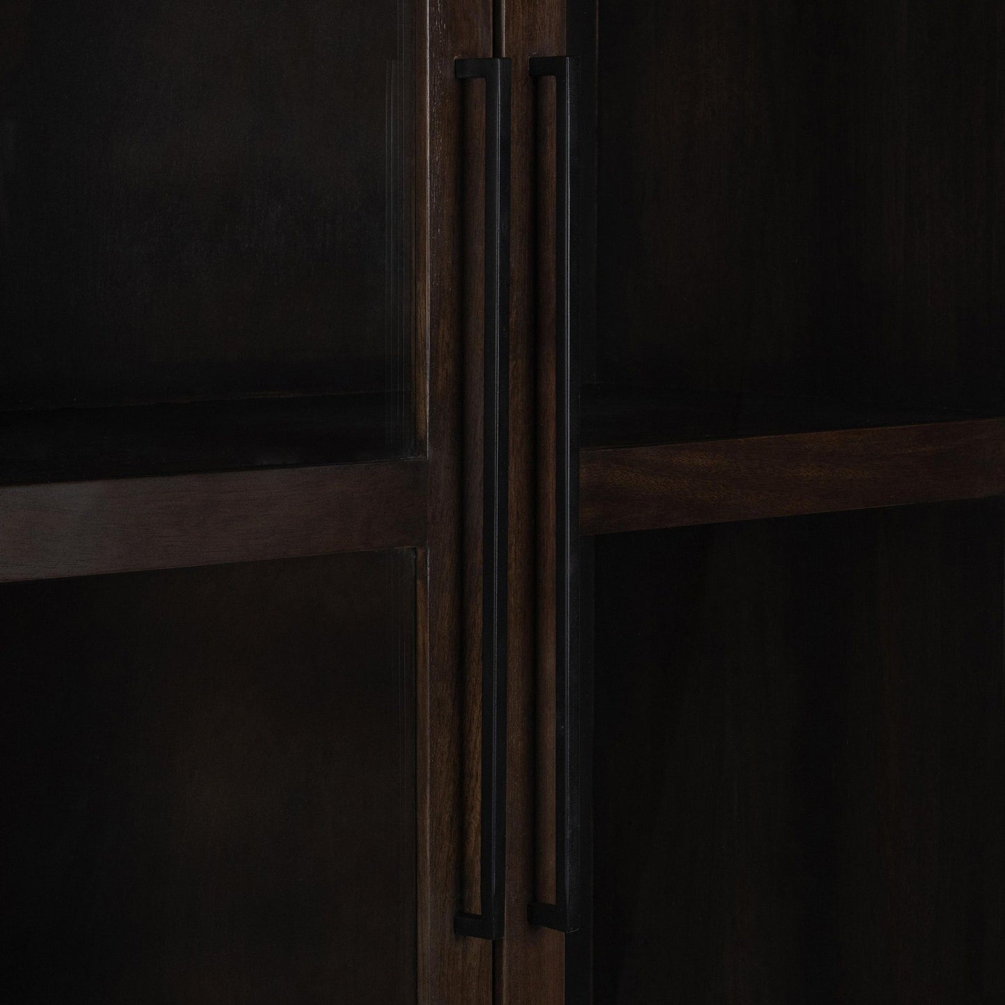 Rogers - Solid Wood Tall Cabinet - Dark Brown