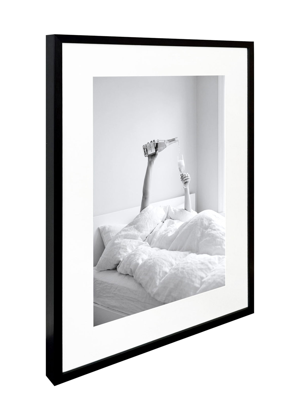 Champagne Morning II - 24 X 32 - Framed Print Under Glass - White