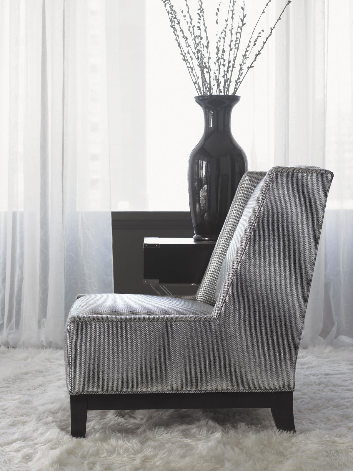 Lexington Leather - Pearl Leather Chair - Gray
