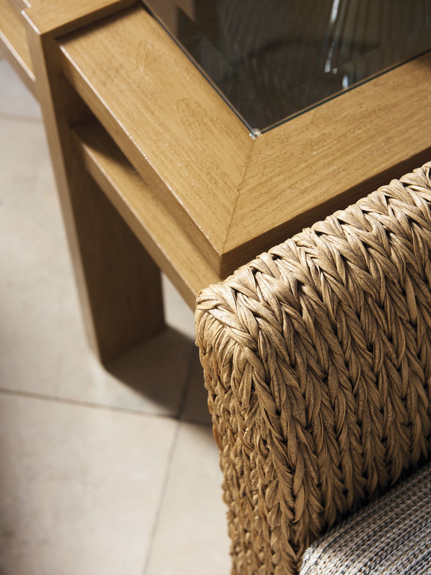 Los Altos Valley View - Square End Table - Light Brown