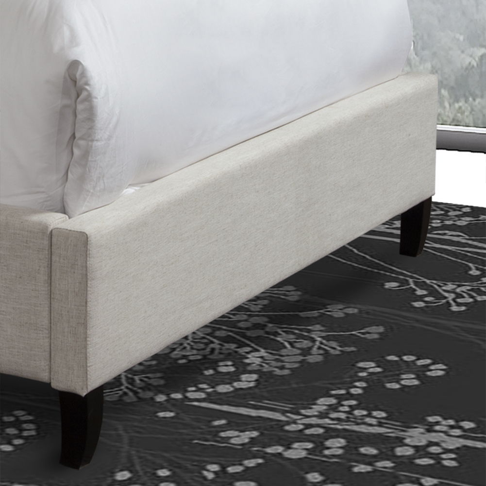 Jamie - California King Footboard And Rails - Flour Natural