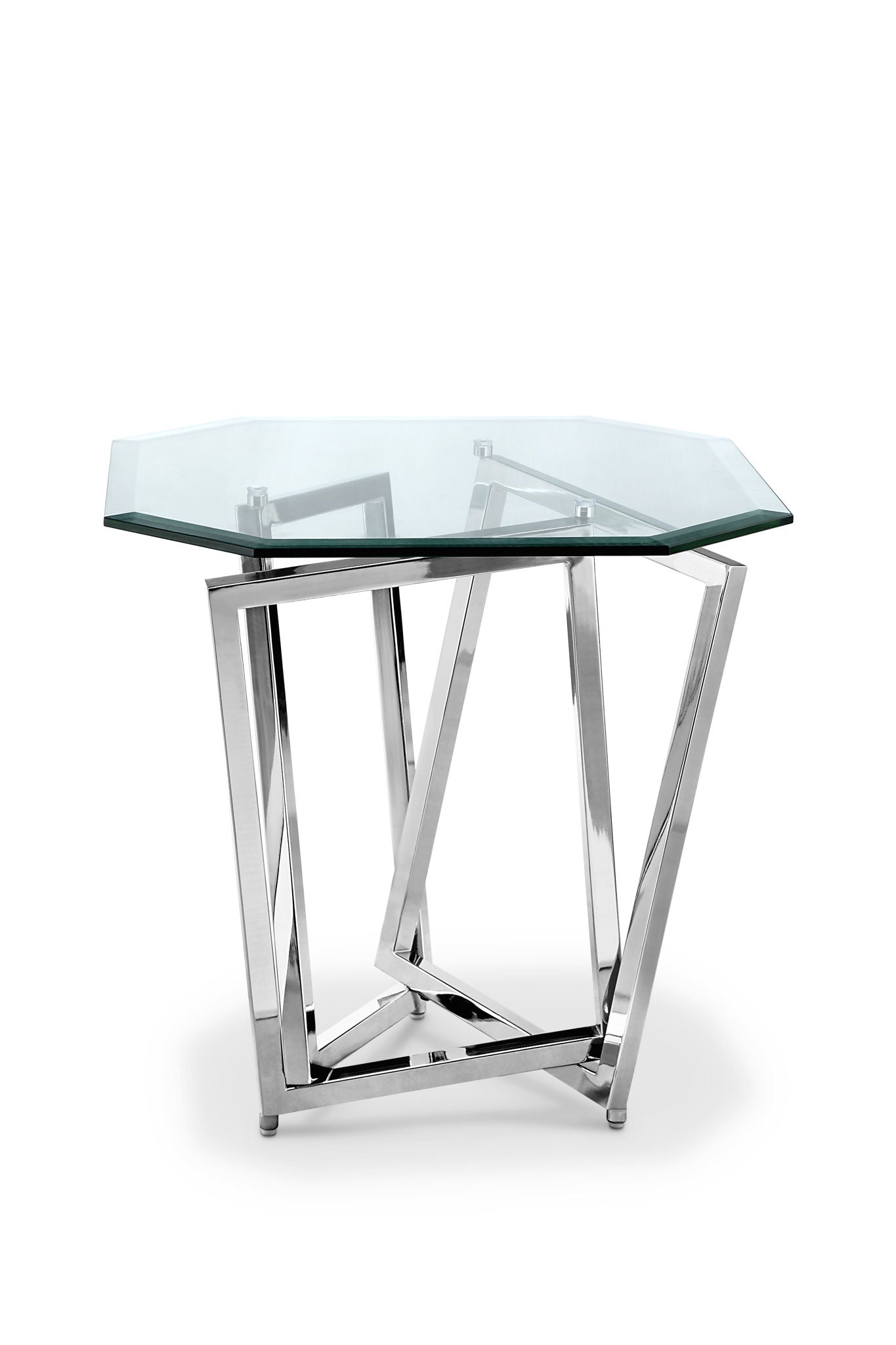Lenox Square - Octagonal End Table Base - Nickel