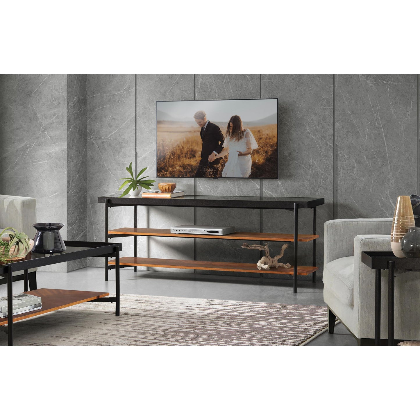 Lennox - Rectangular Cocktail Table - Rosewood