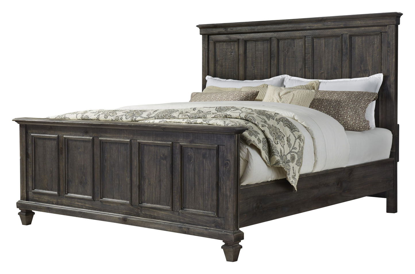 Calistoga - King Panel Bed Footboard - Weathered Charcoal