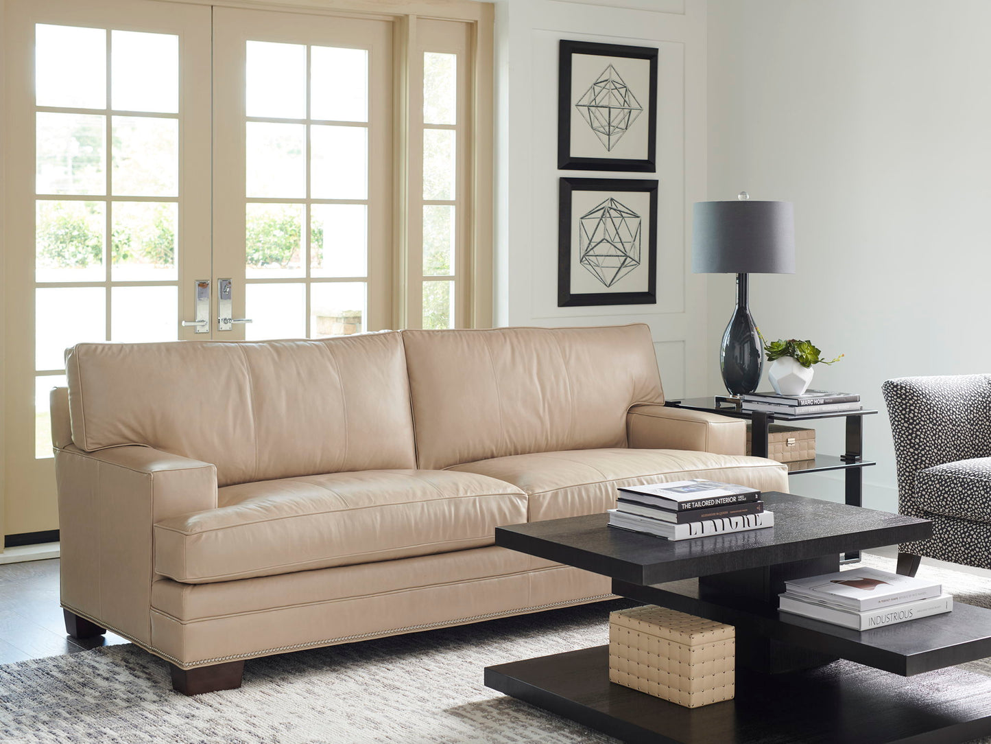 Couture Leather - Tyson Leather Sofa - Dark Brown