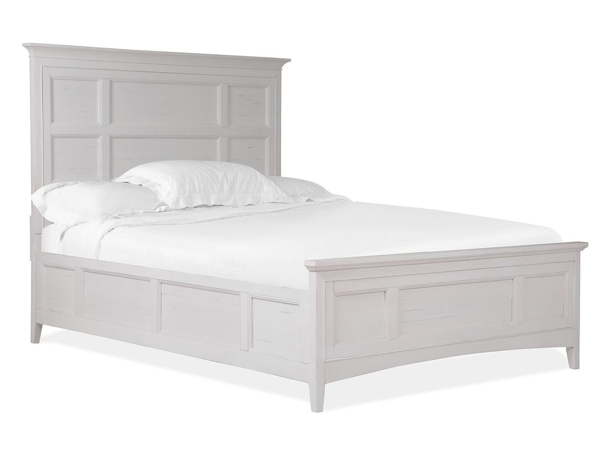 Heron Cove - California King Panel Bed Regular Rails - Chalk White