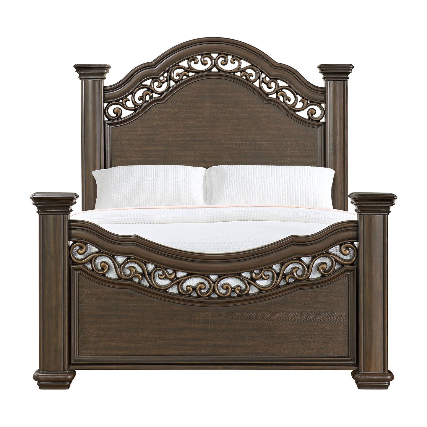 Brunswick - Queen Panel Footboard With Slats - Mahogany