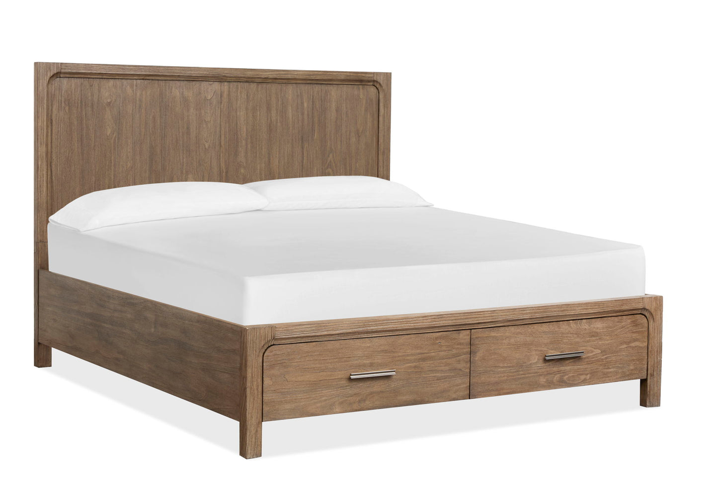 Westbourne - Queen Panel Storage Footboard - Dark Umber
