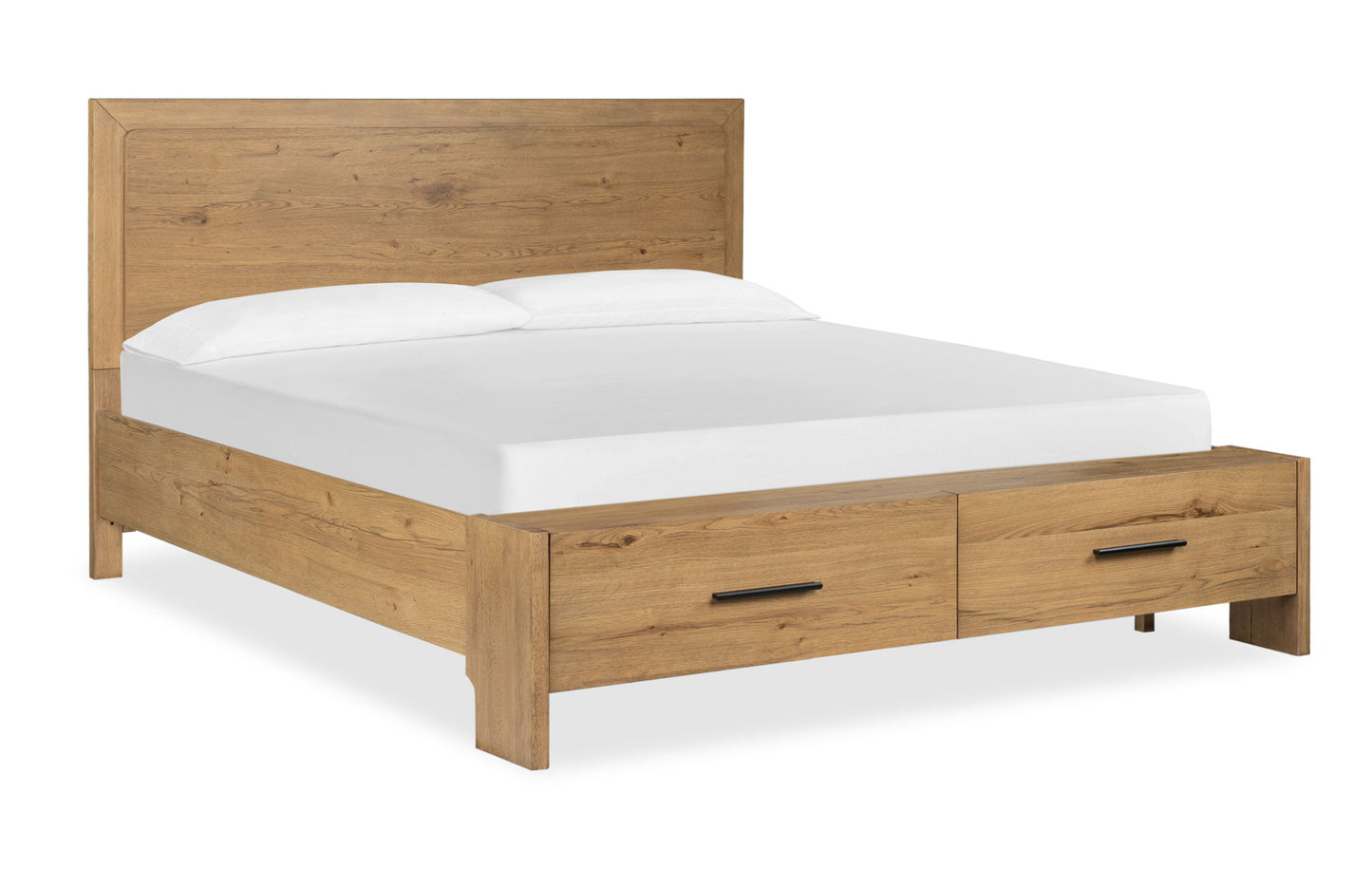 Davenport - King Panel Storage Footboard - Rustic Caramel