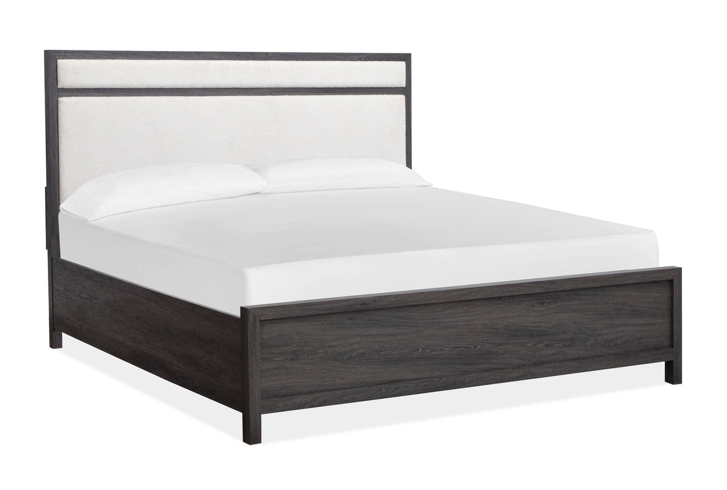 Merrifield - King Panel Upholstered Headboard - Raisin Black