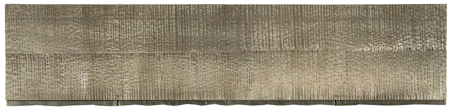 Melange - 78" Big Bang Entertainment Console - Pearl Silver