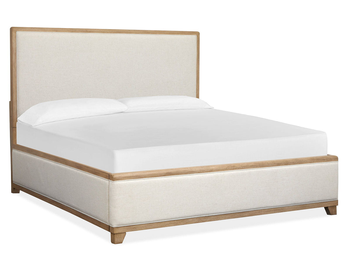 Coventry - Queen/King Upholstered Rails - Honey Wheat