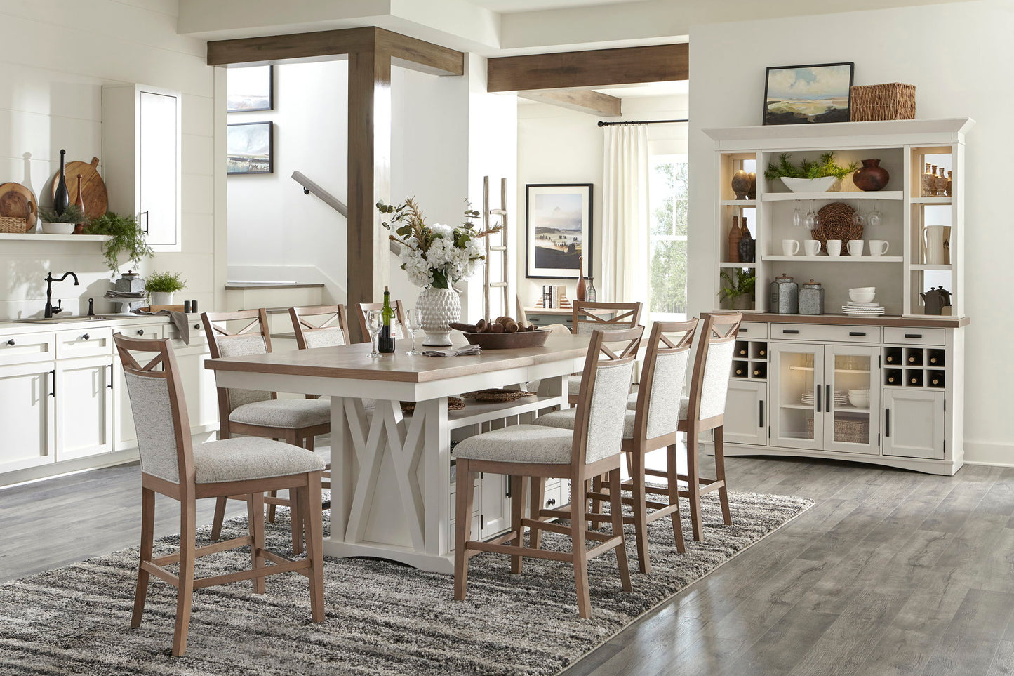 Americana Modern Dining - Display Hutch - Cotton