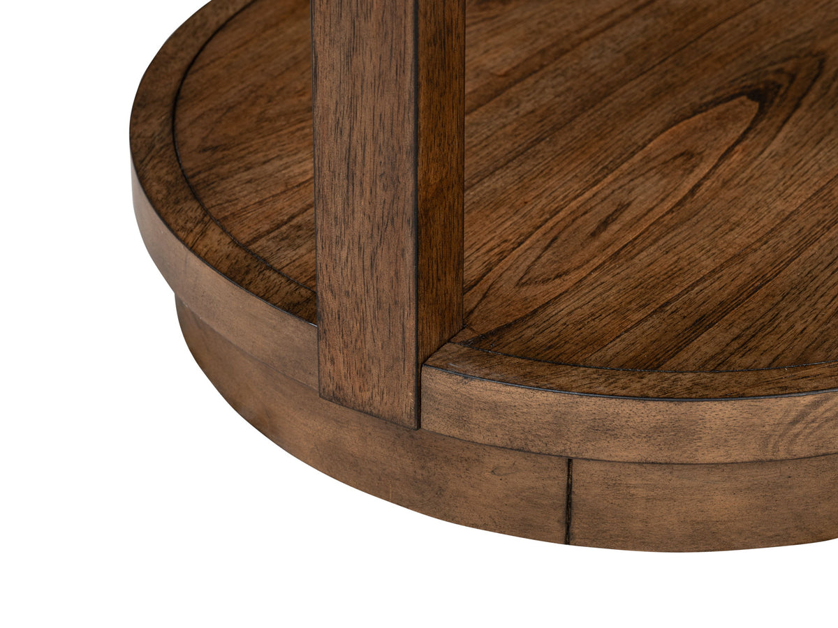 Connolly - Round End Table - Brown