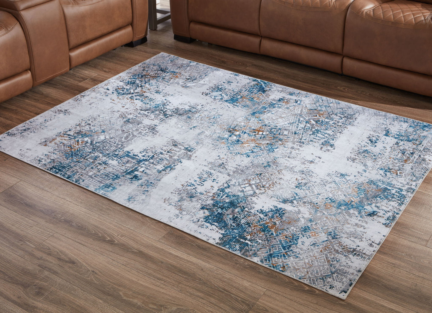 Garyard - 5' x 7' Rug - Blue Multi