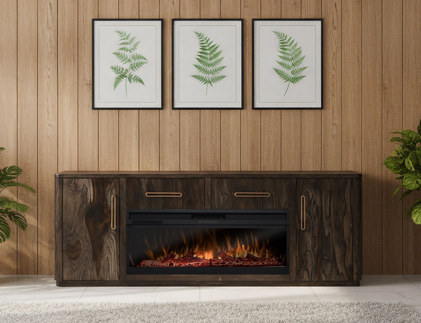 Electric Fireplace - Black