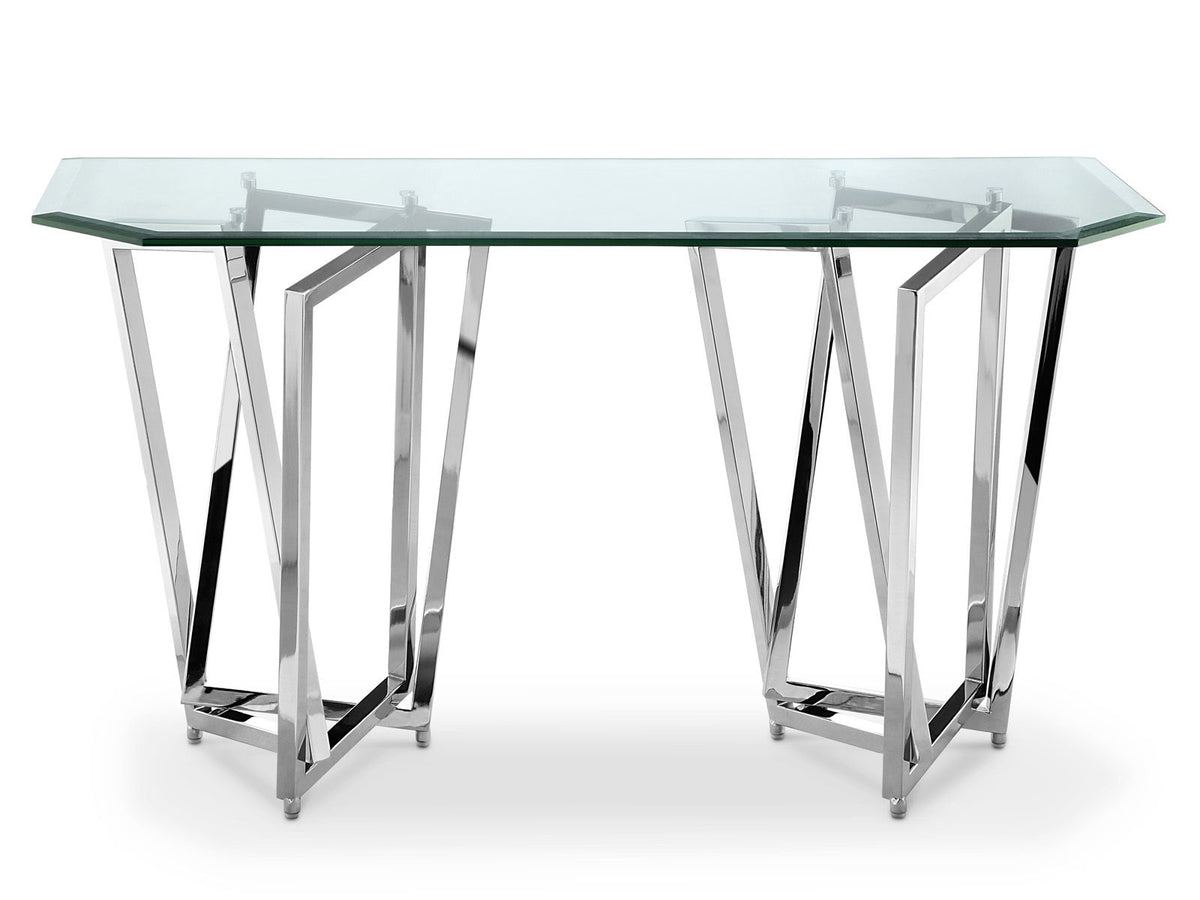 Lenox Square - Rectangular Sofa Table Top - Chrome