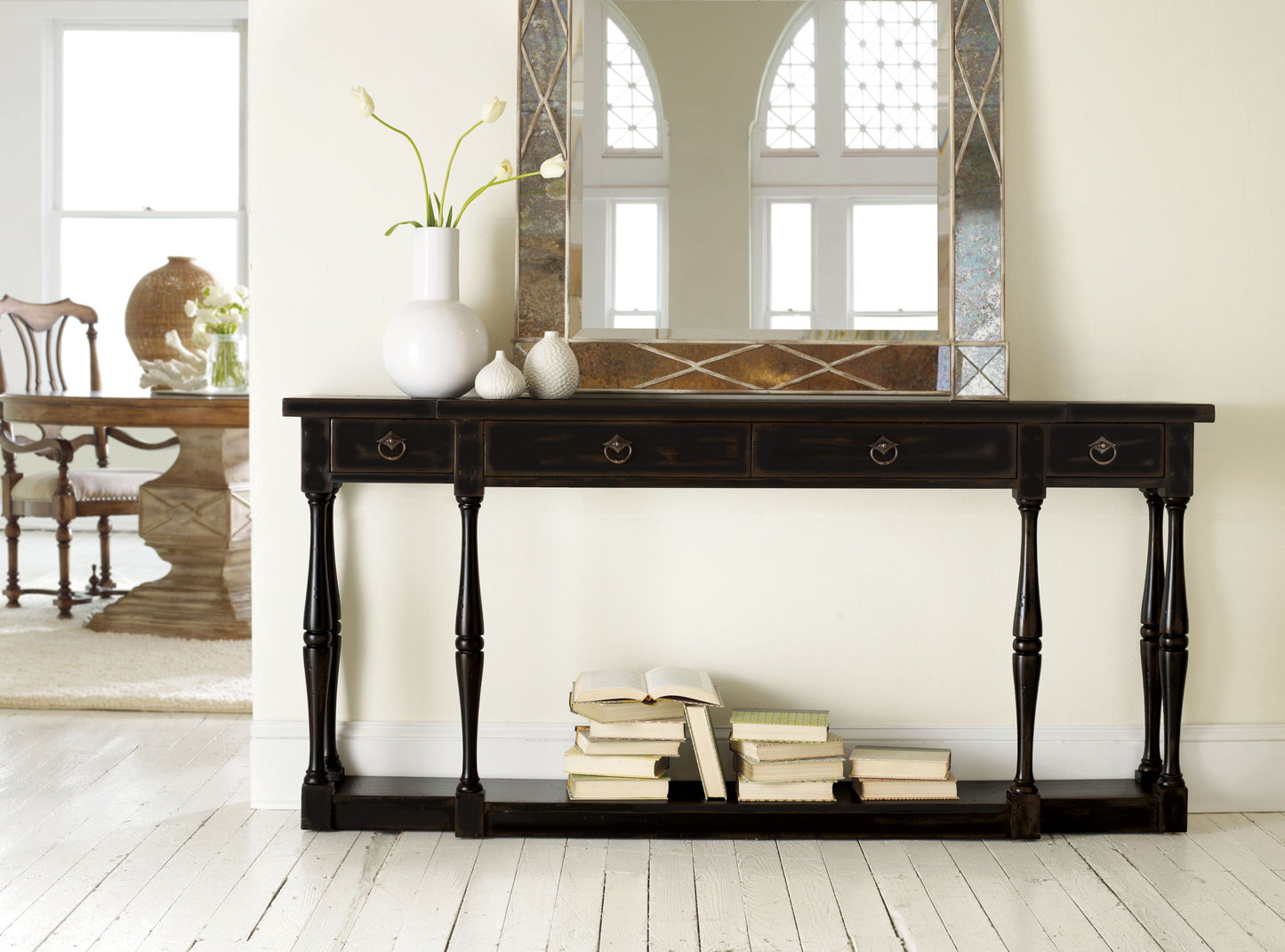 Sanctuary - Four-Drawer Thin Console Table