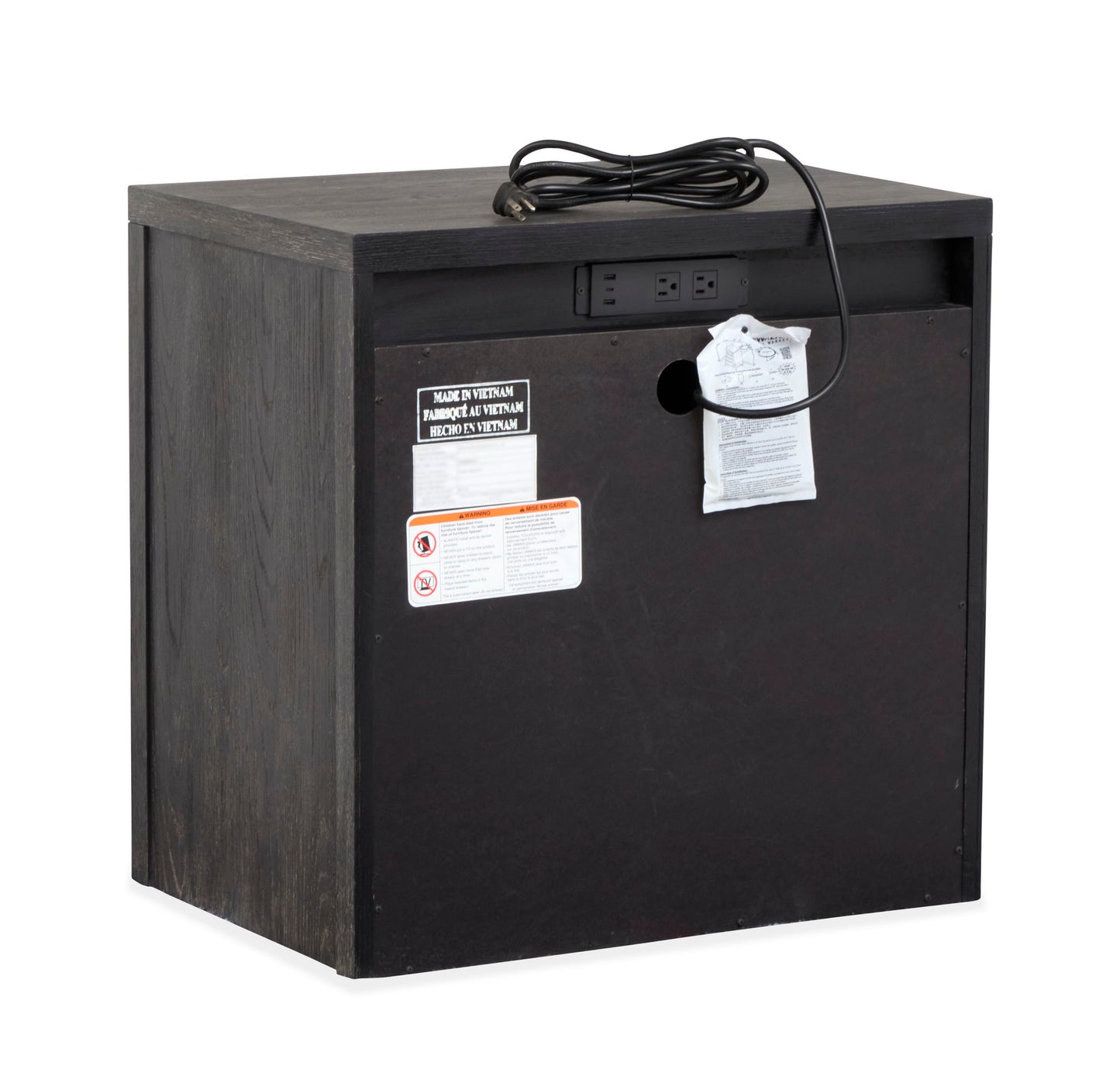 Kinsley - Drawer Nightstand - Black Heron