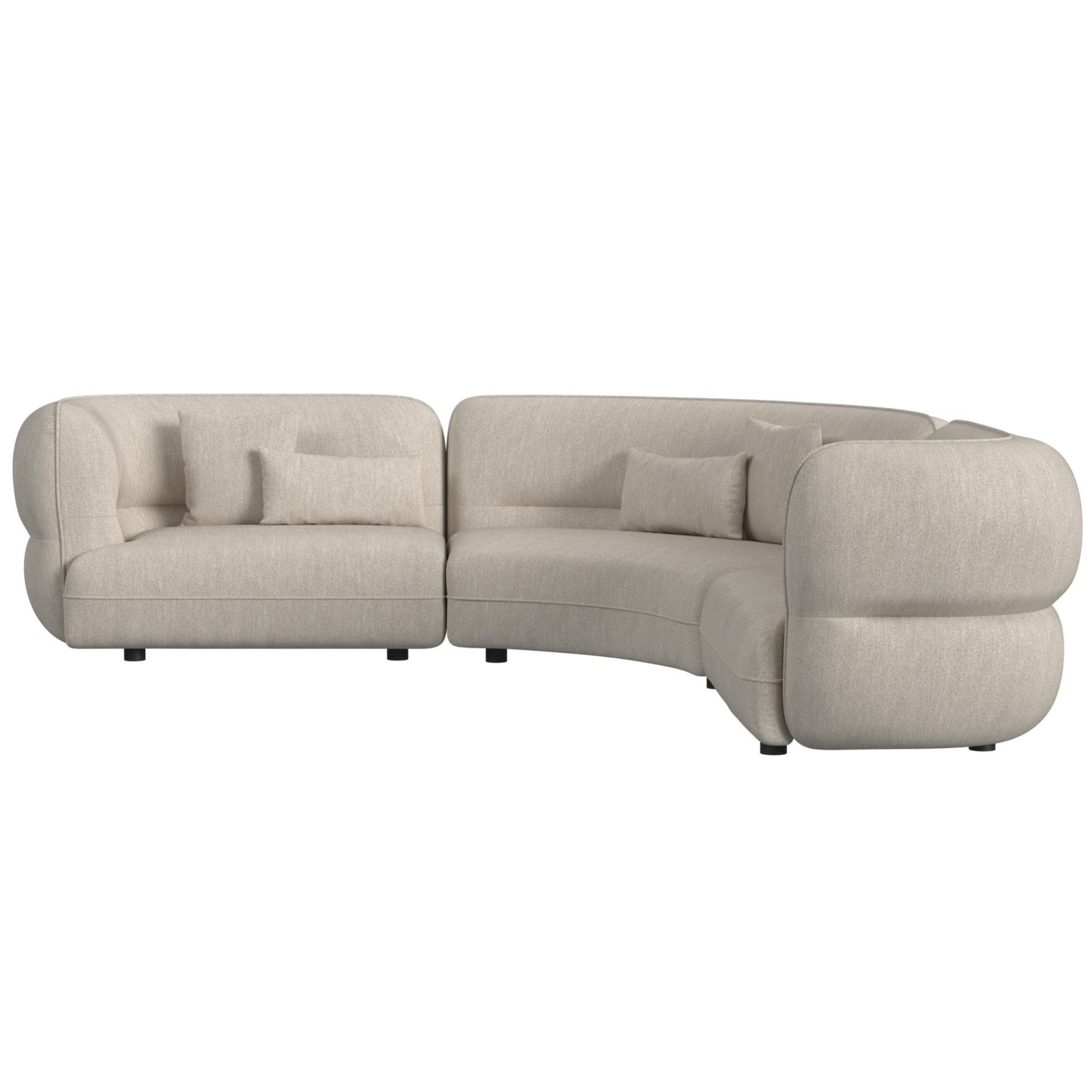 Four Seasons - LHF Loveseat With 2 Pillows - Camel