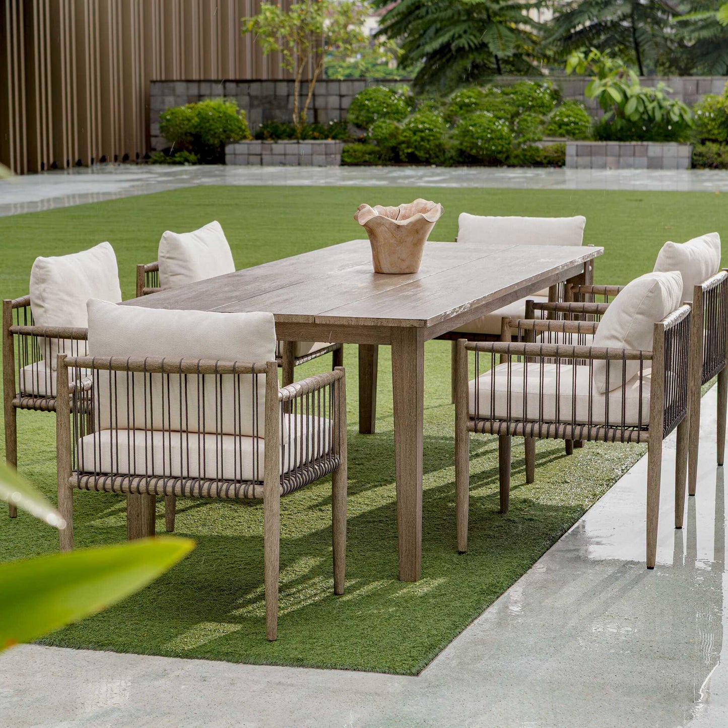 Forsyth - Outdoor Dining Table - Dark Gray