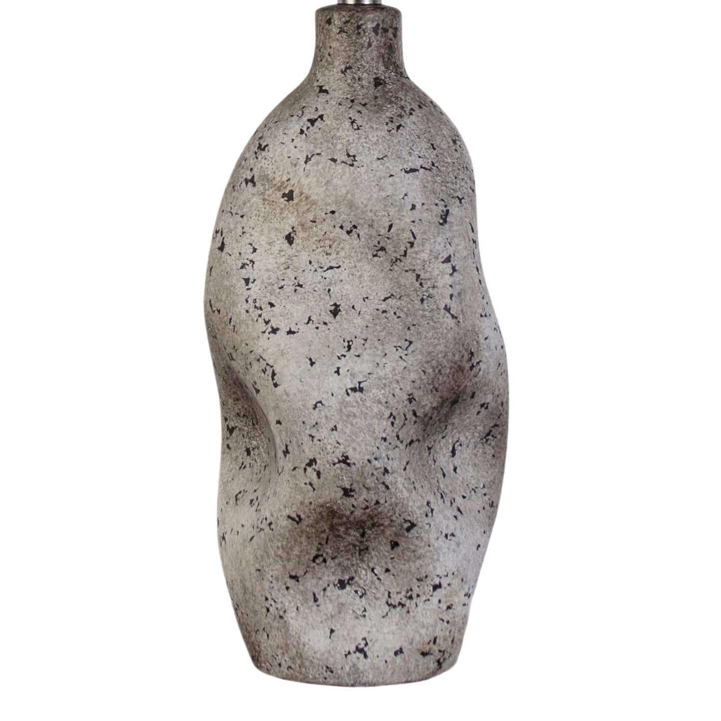 "Stonehaven Elegance" Ceramic Table Lamp (Set of 2) - Natural Stone