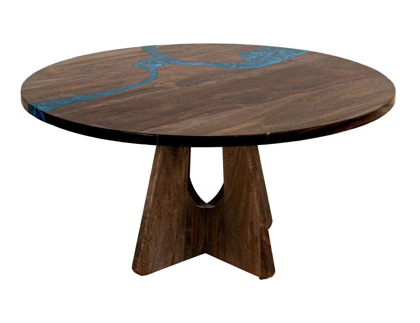 Zaphiro - Round Table Top - Dark Brown