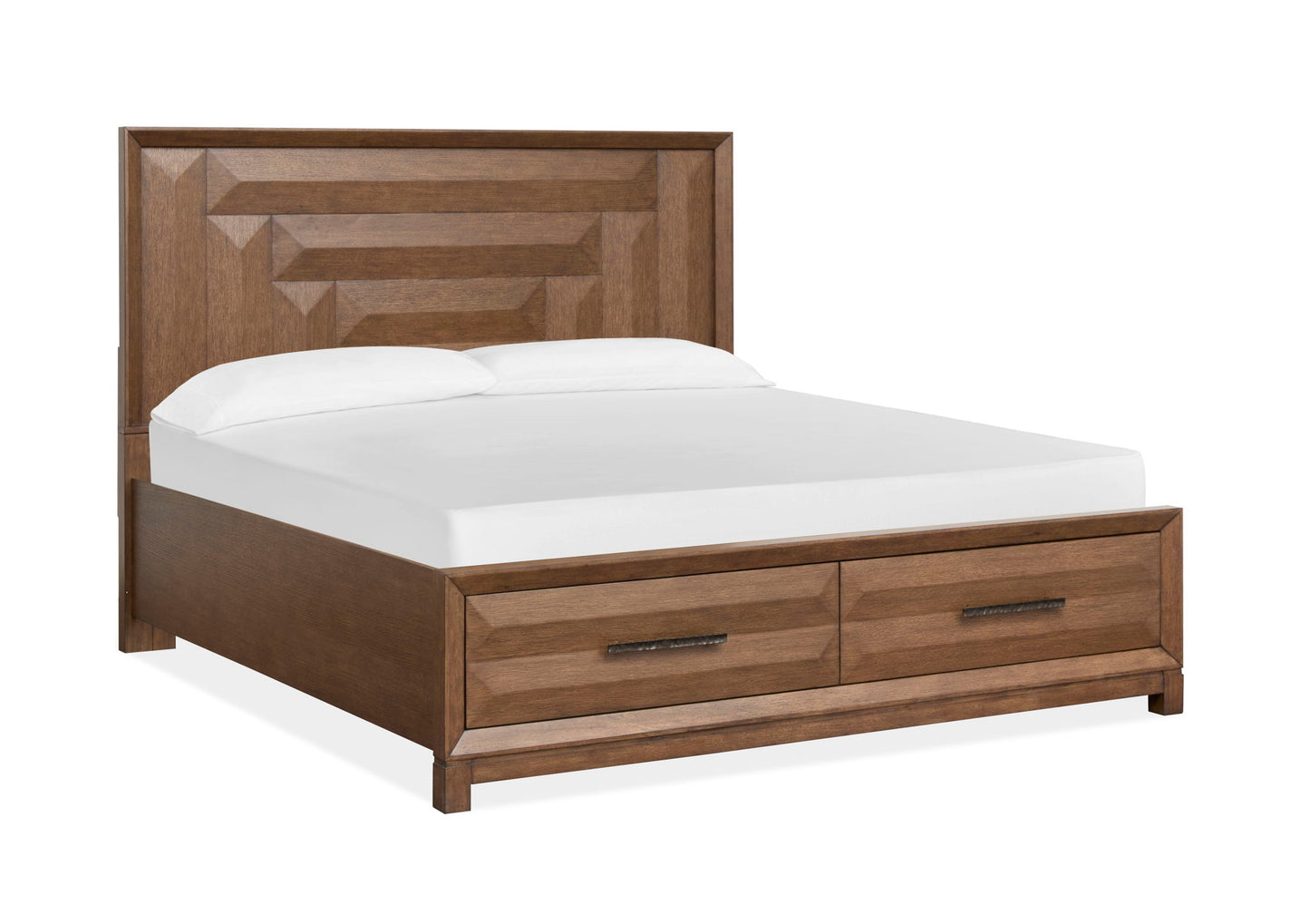 Callisto - California King Panel Rails - Bourbon Brown