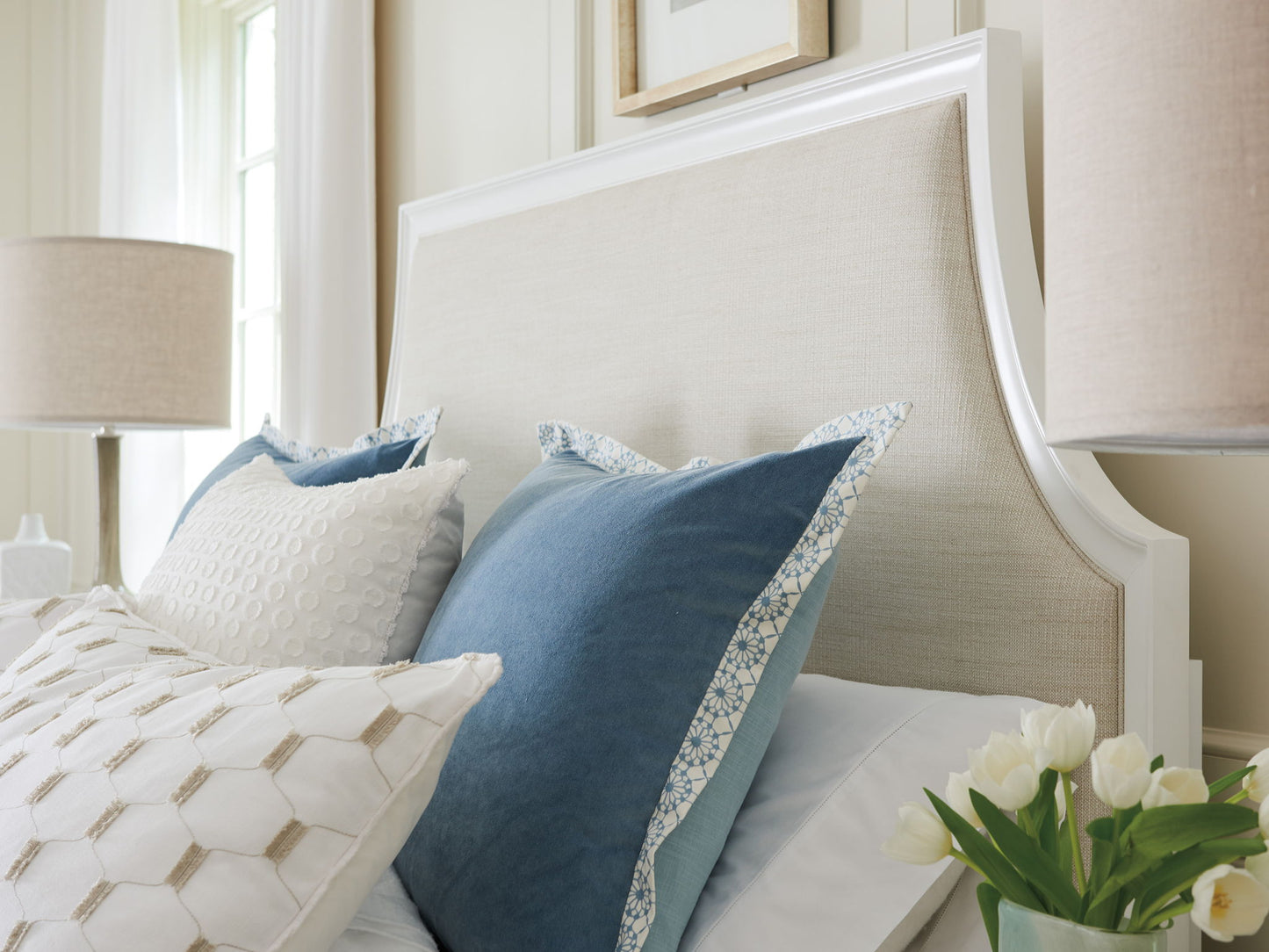 Avondale - Inverness Upholstered Headboard 6/0 California King - White