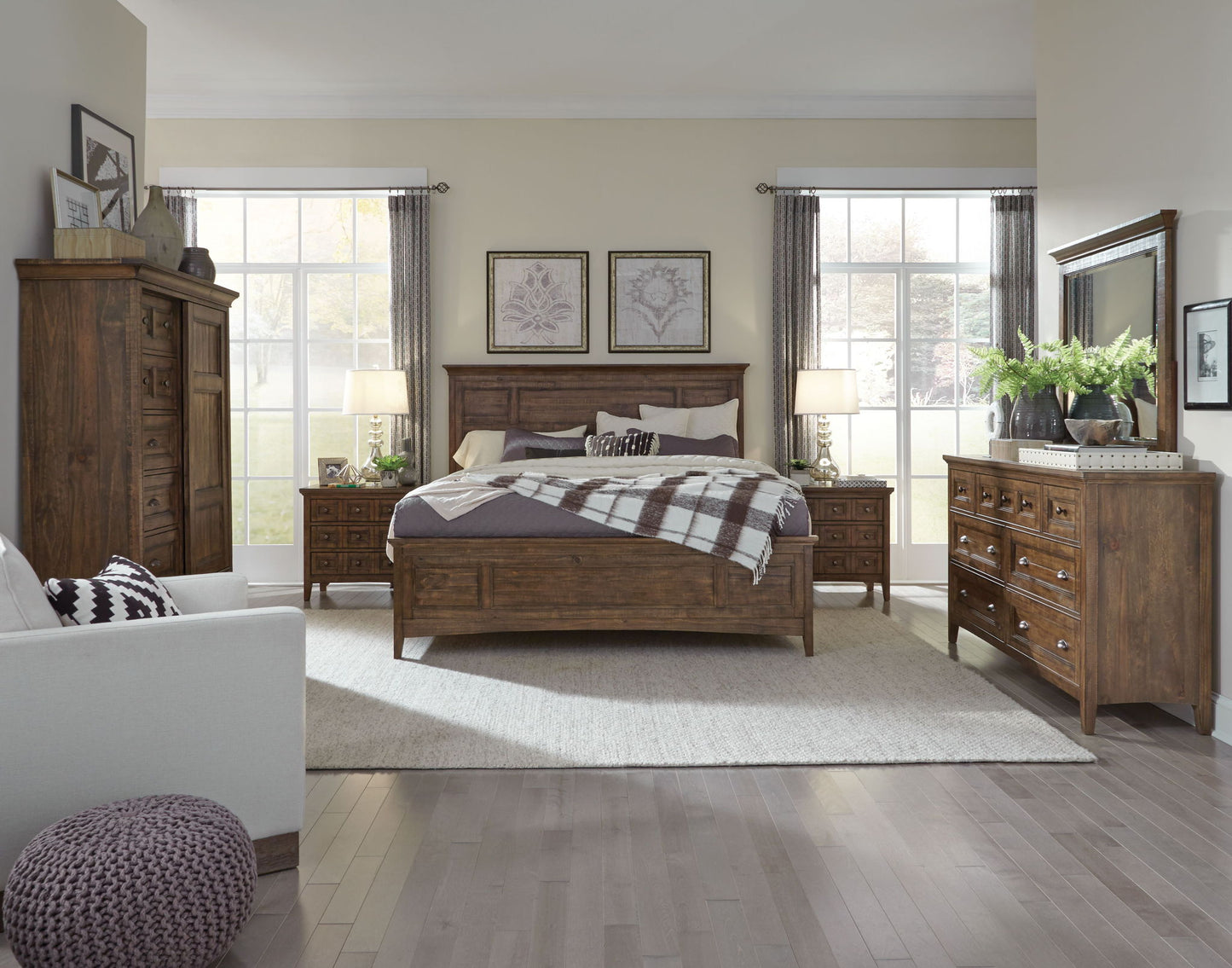 Bay Creek - Landscape Mirror - Toasted Nutmeg