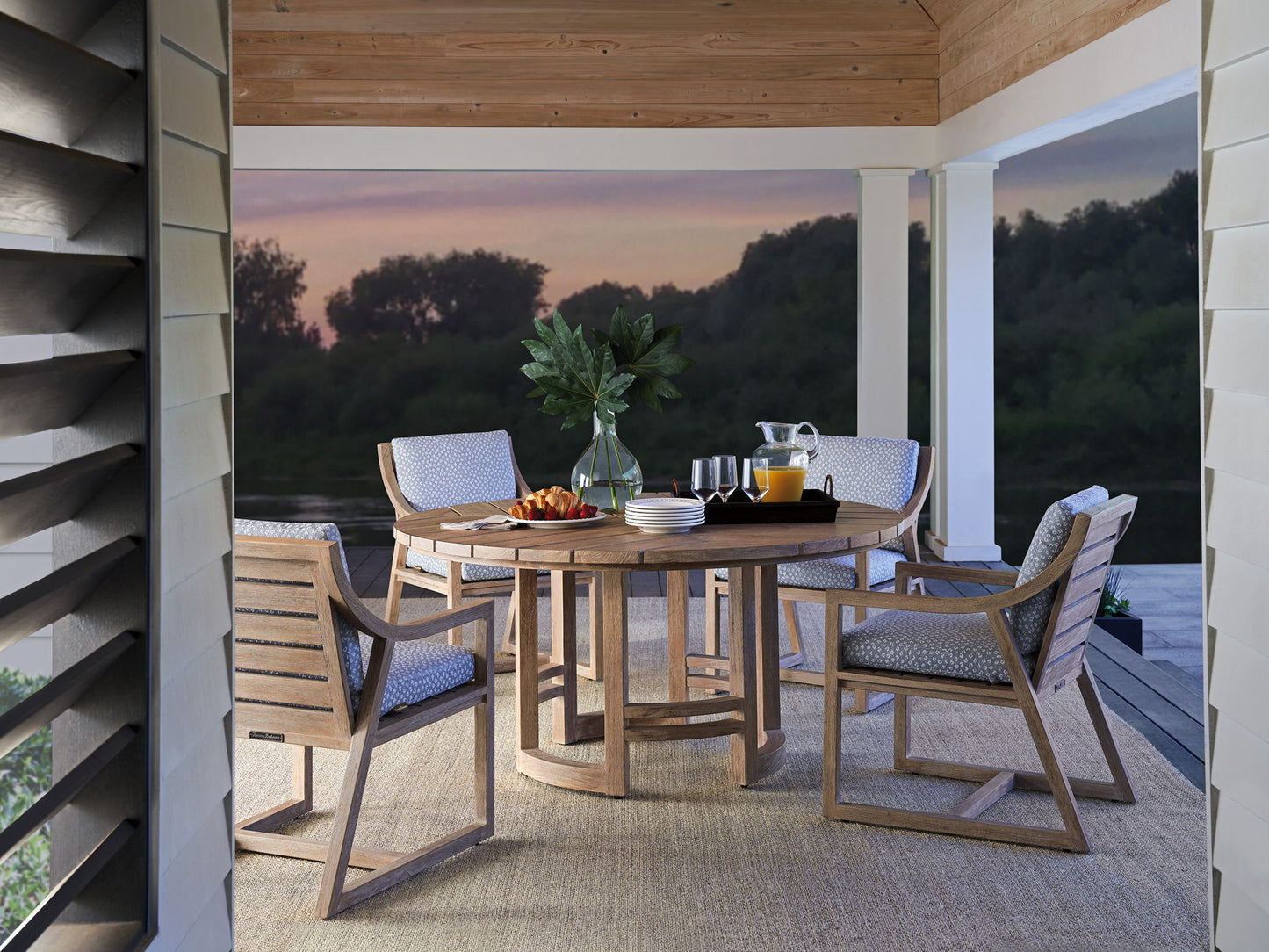 Stillwater Cove - Round Dining Table - Dark Brown